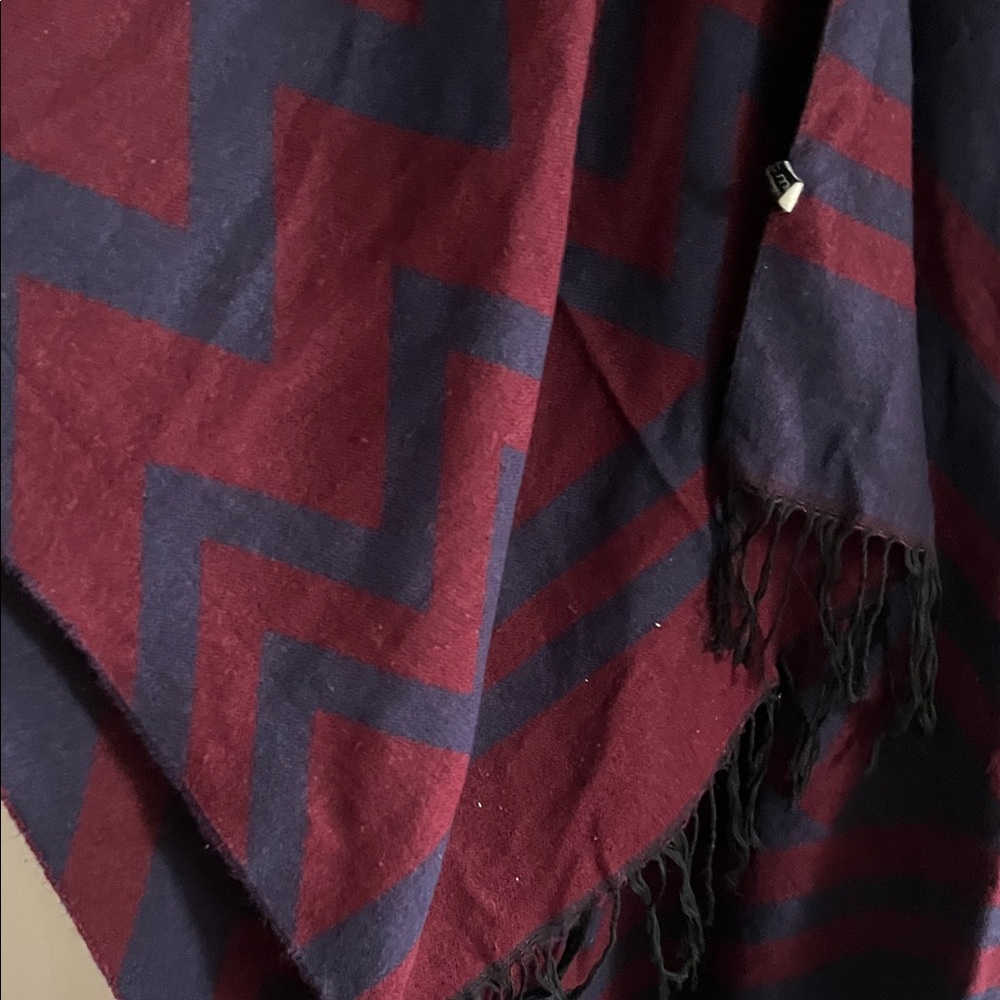 C’est Moi Two-Tone Striped Poncho - Picture 3 of 6